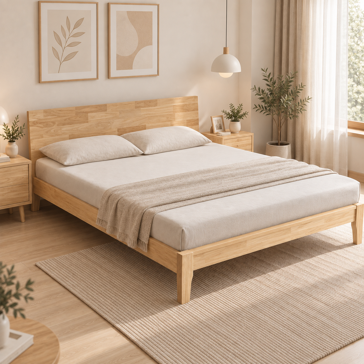 Classic Wooden Bedframe | Durable & Elegant Design