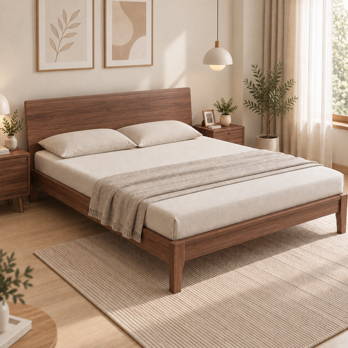 Classic Wooden Bedframe | Durable & Elegant Design