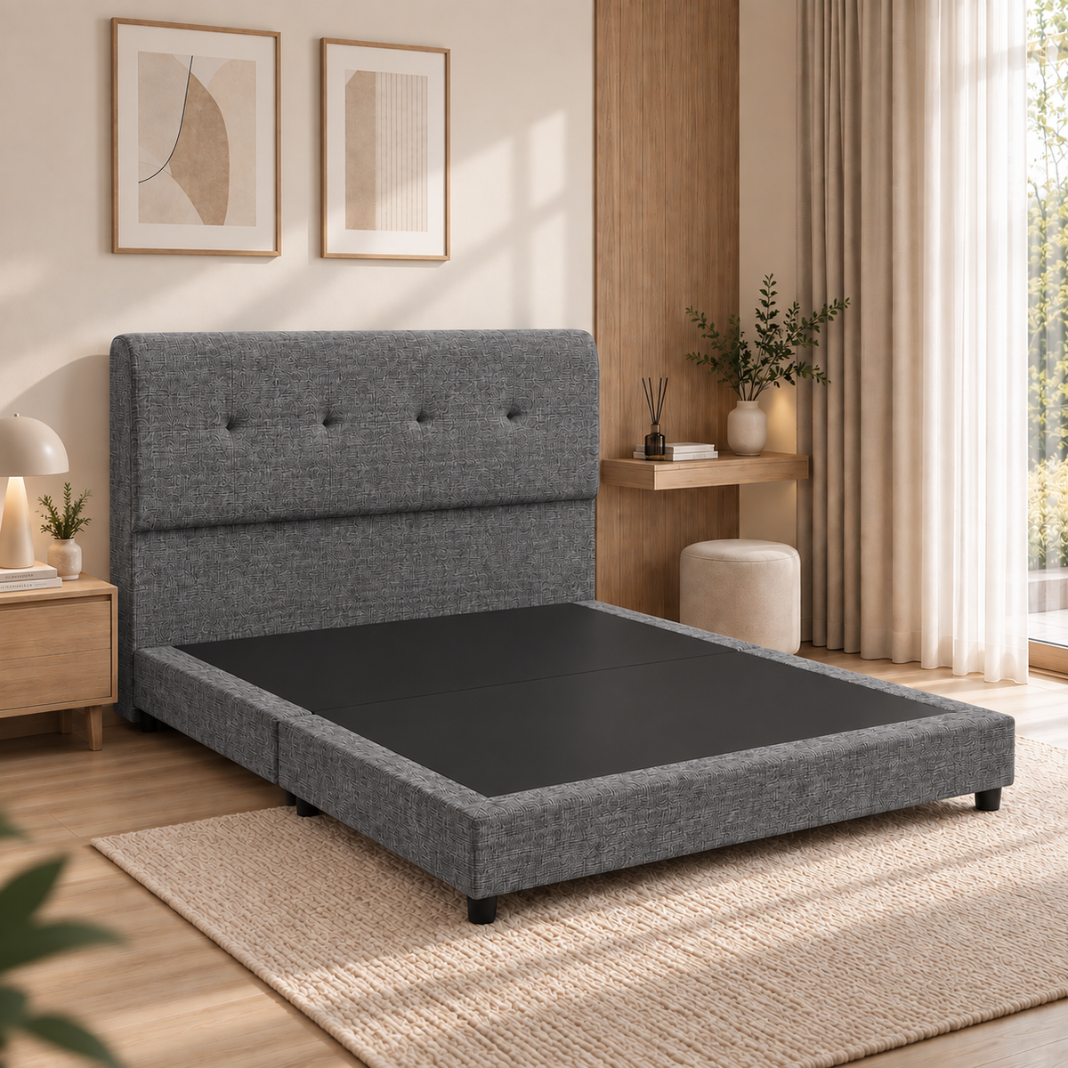 Arden Value Fabric Bedframe | Single / Super Single / Queen / King